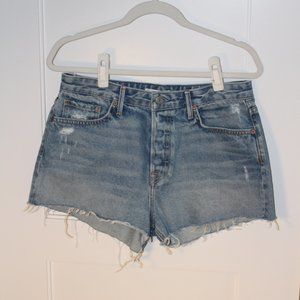 GRLFRND NWT Cindy high rise faded denim shorts